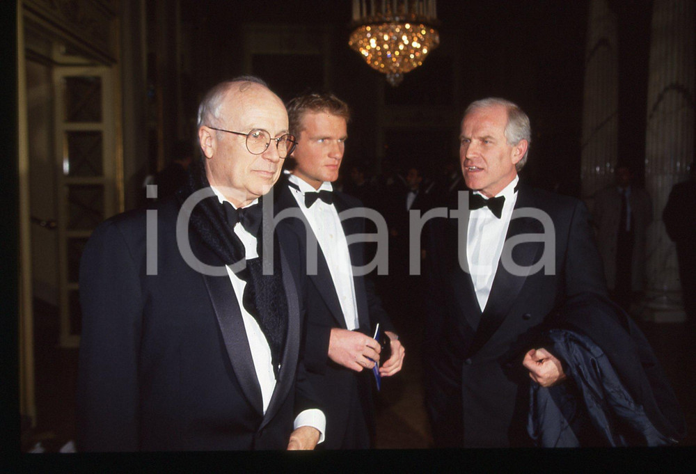 35mm vintage slide* 1990 ca MILANO Nicola e Francesco TRUSSARDI Teatro SCALA