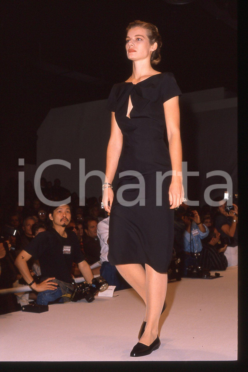 35mm vintage slide* 1990 ca MILANO Alberta FERRETTI Sfilata (4)