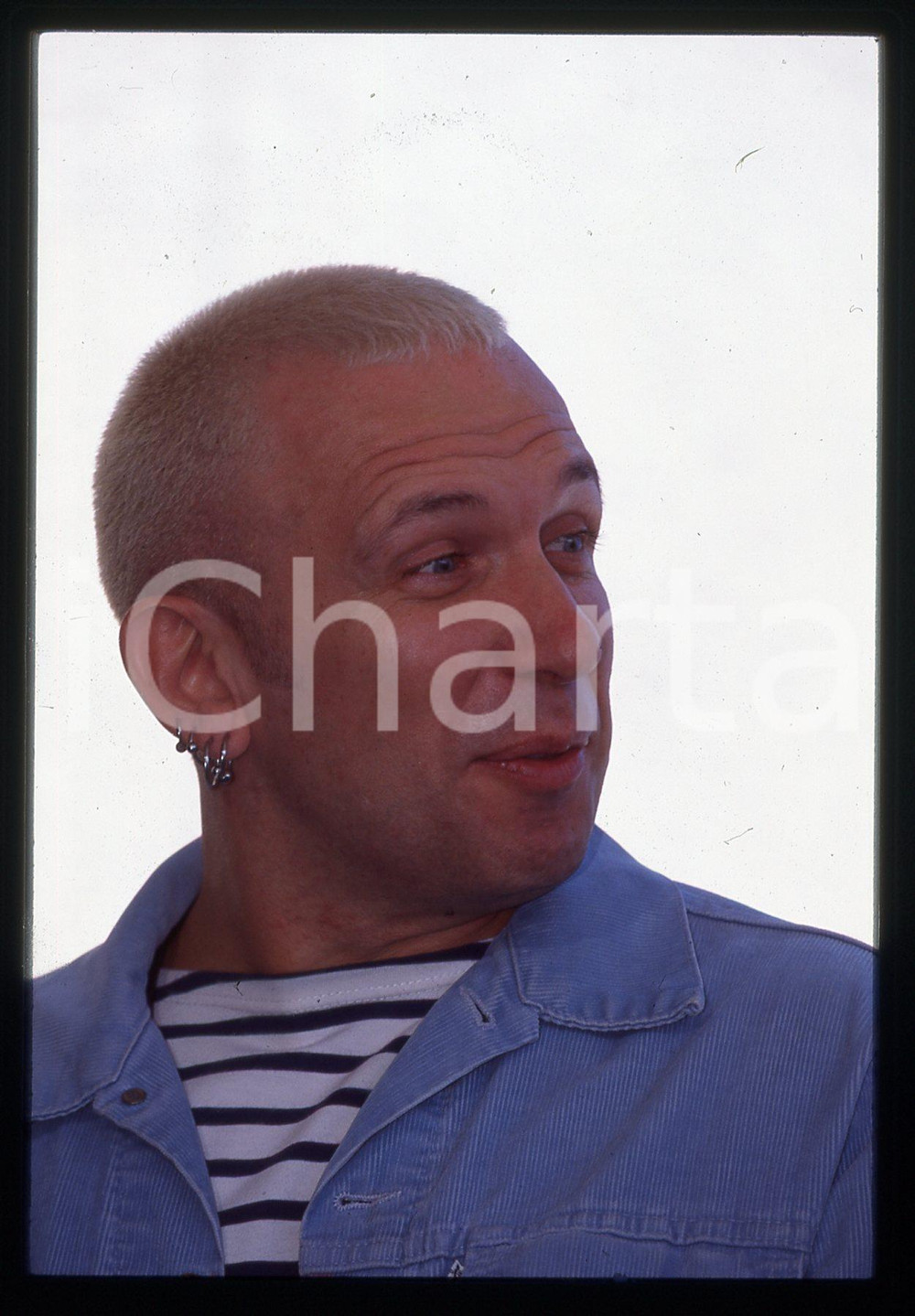 Fotografia d epoca originale 35mm vintage slide 1995 ca FRANCIA  COSTUME Jean Paul GAULTIER Ritratto 2 1