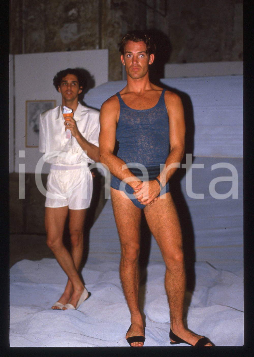 35mm vintage slide* 1985 ca MODA Giorgio CORREGGIARI Collezione uomo 4