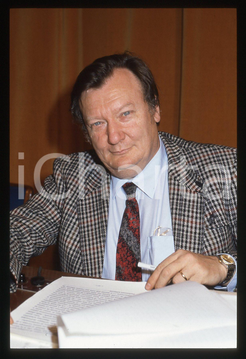 35mm vintage slide* 1986 MILANO Carlo RUBBIA al convegno "Uomini e Tecnologie" 9