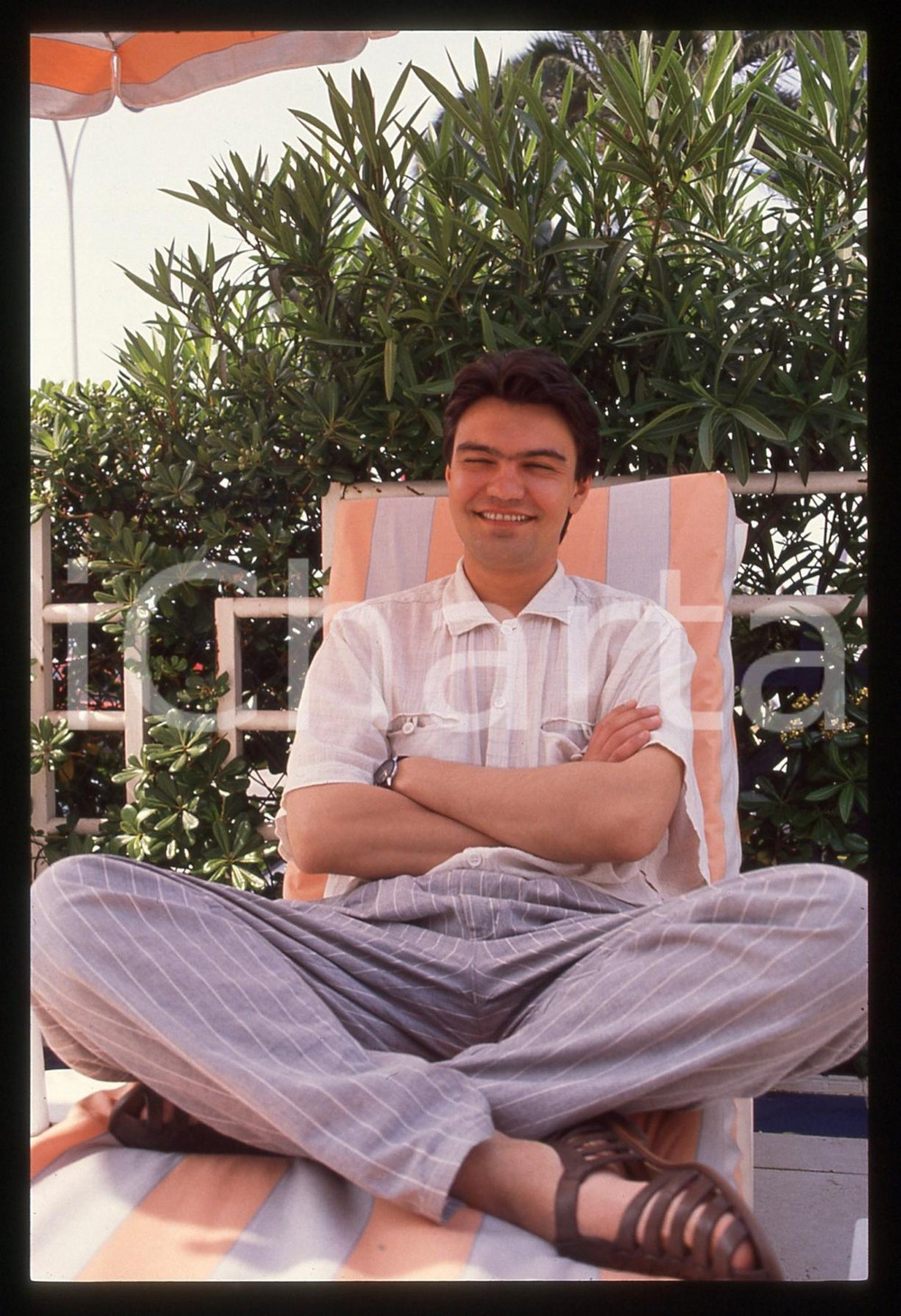 35mm vintage slide* 1990 CANNES Vasili PICHUL Ritratto del regista (4)