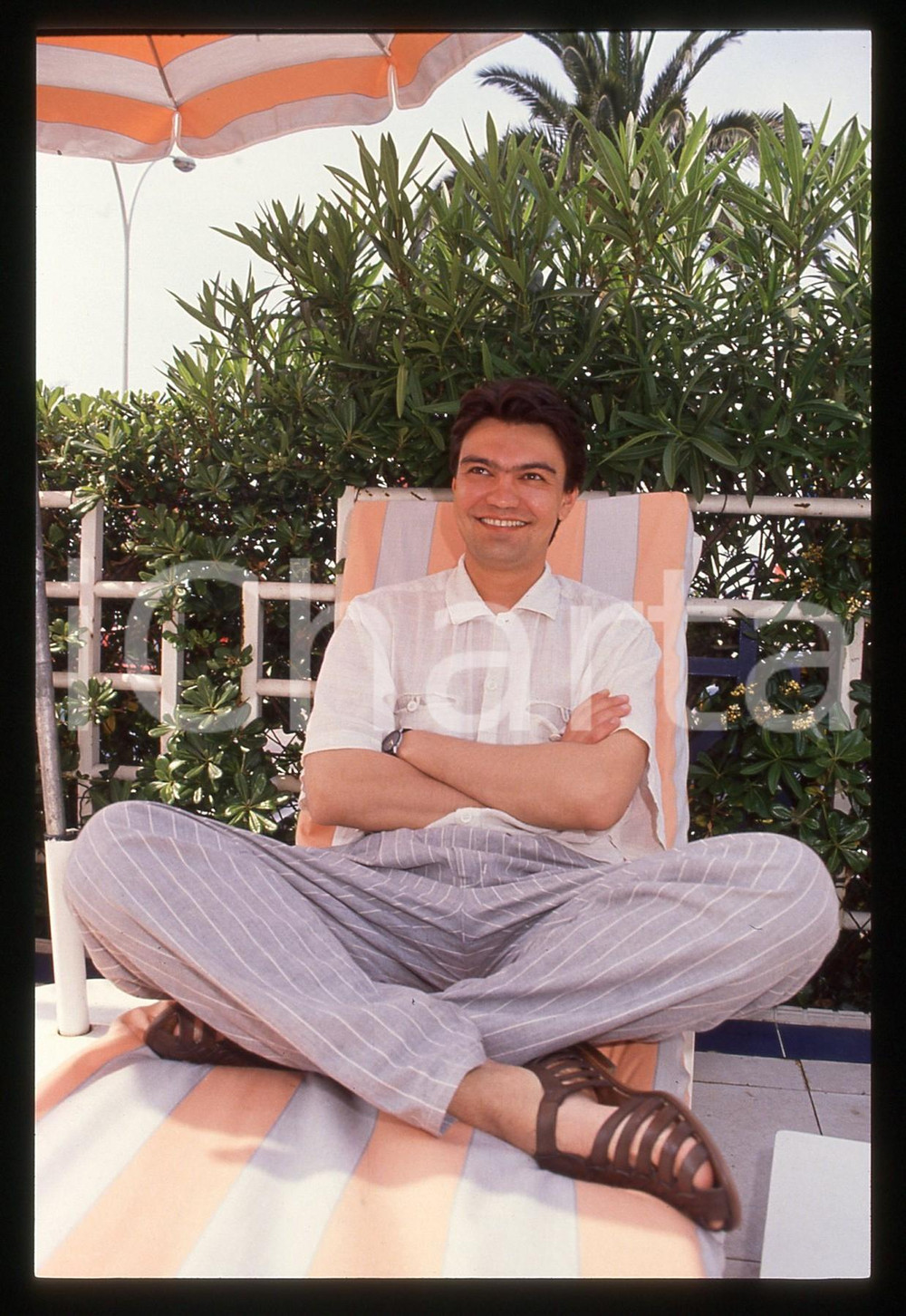 35mm vintage slide* 1990 CANNES Vasili PICHUL Ritratto del regista (5)