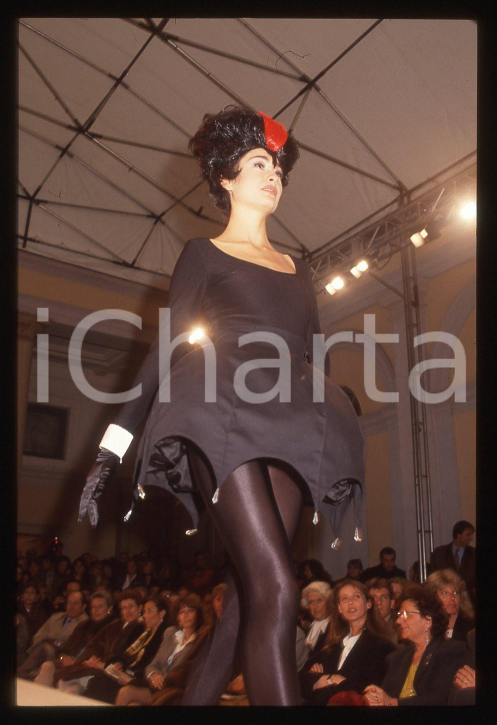 Fotografia d epoca originale 35mm vintage slide 1993 MODA Chiara BONI Sfilata autunno inverno  93 94 35 1