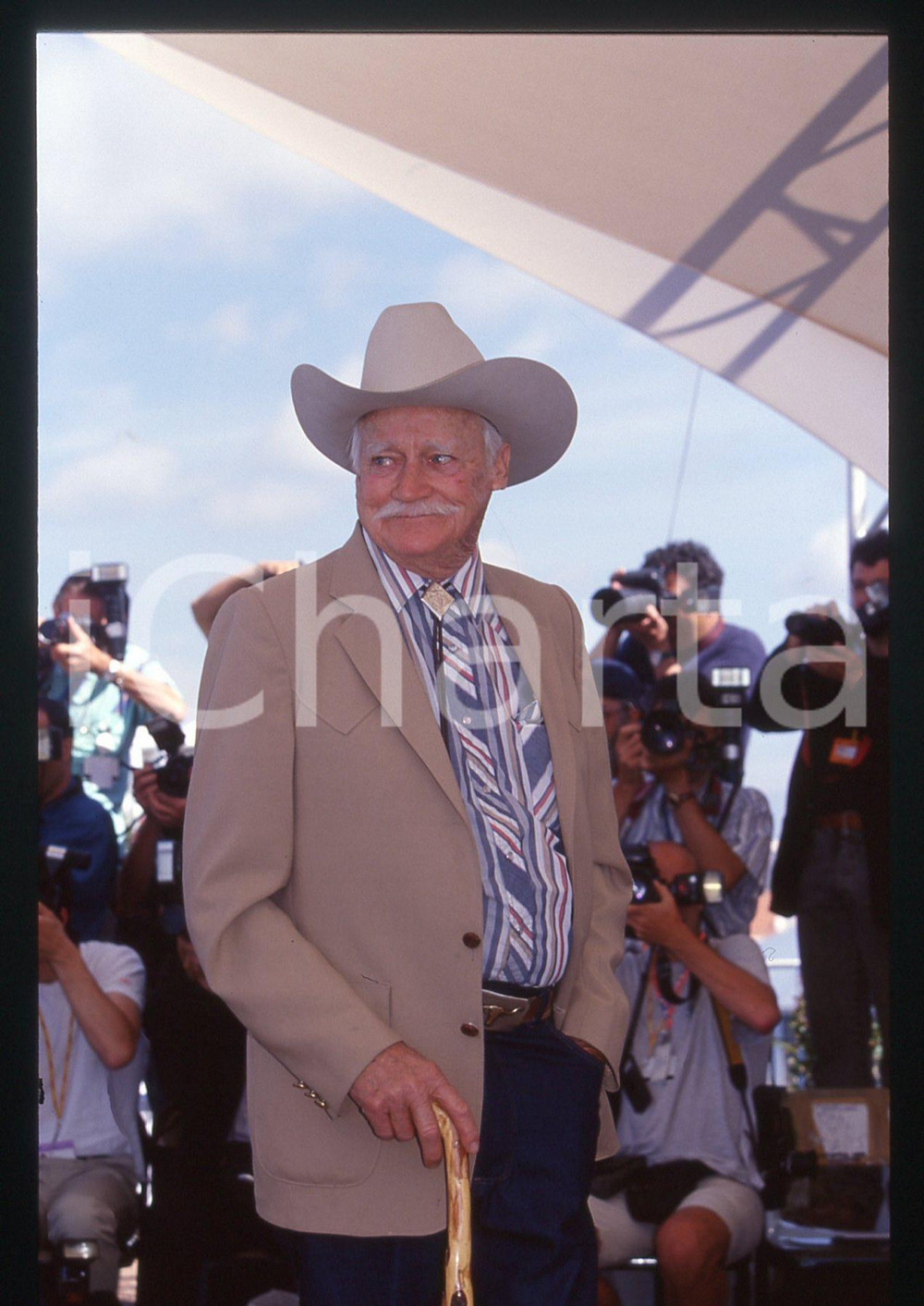 35mm vintage slide* 1999 FESTIVAL DI CANNES Richard FARNSWORTH Ritratto (1)
