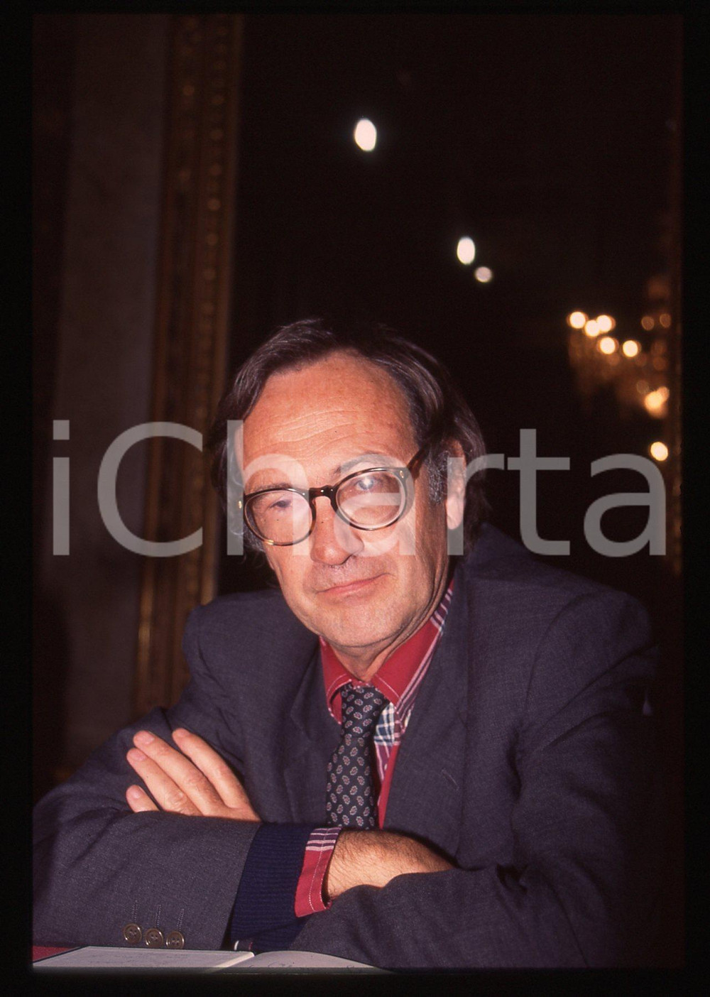 35mm vintage slide* 1990 ca TORINO (?) Nico ORENGO Ritratto dello scrittore (4)
