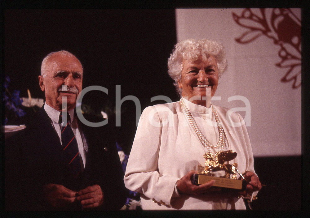 35mm vintage slide* 1994 MOSTRA DI VENEZIA Suso CECCHI D'AMICO Mario MONICELLI 2