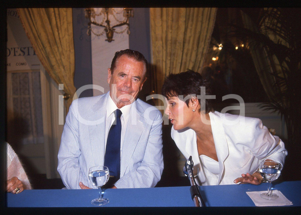 35mm vintage slide* 1988 CERNOBBIO Ali MacGRAW Glenn FORD a Villa d'Este (5)