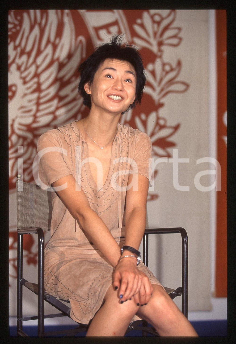 35mm vintage slide* 1997 VENEZIA Maggie CHEUNG L'attrice alla BIENNALE (2)