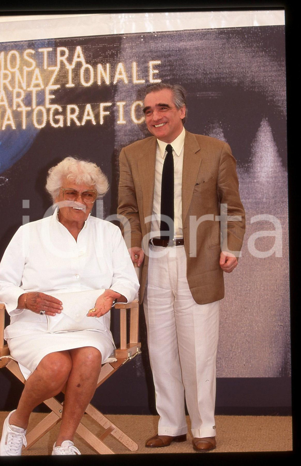 35mm vintage slide* 1994 MOSTRA DI VENEZIA Suso CECCHI D'AMICO Martin SCORSESE 3