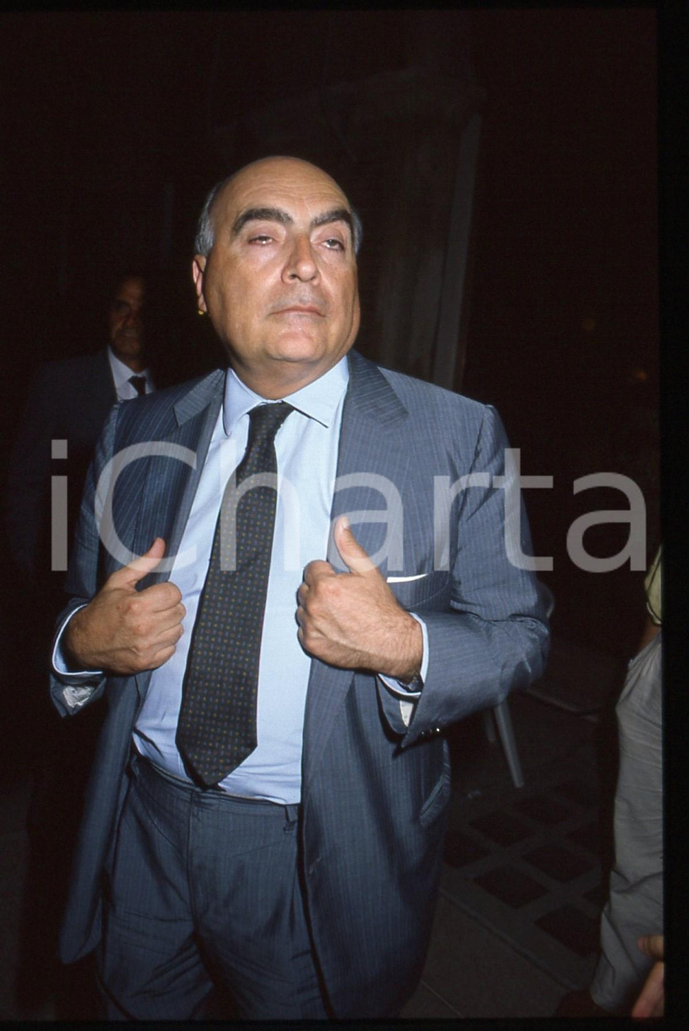 35mm vintage slide* 1985 ca ROMA (?) Giampiero ORSELLO Ritratto - RAI (1)