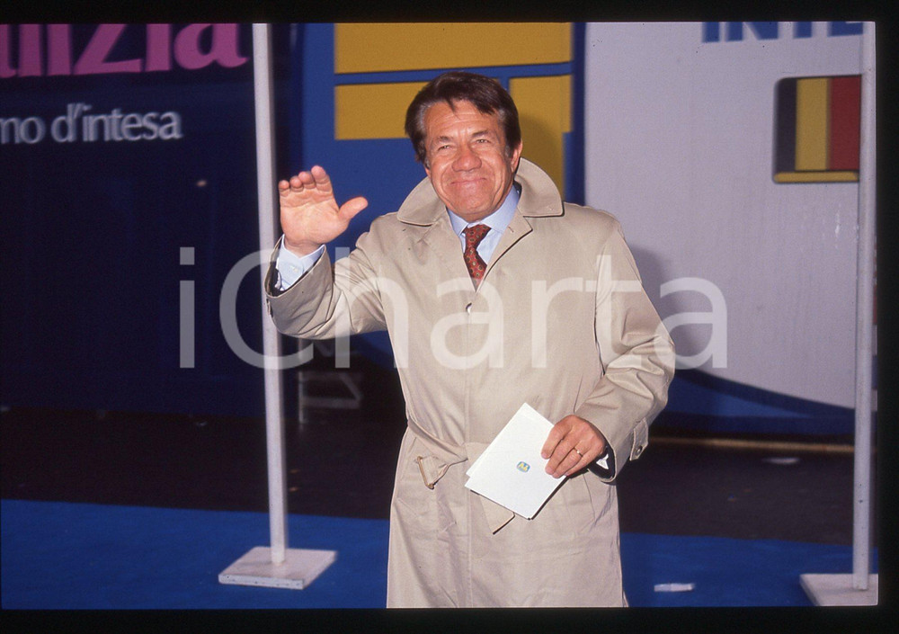 35mm vintage slide* 1990 ca MILANO TELEGATTI Ferruccio AMENDOLA Ritratto