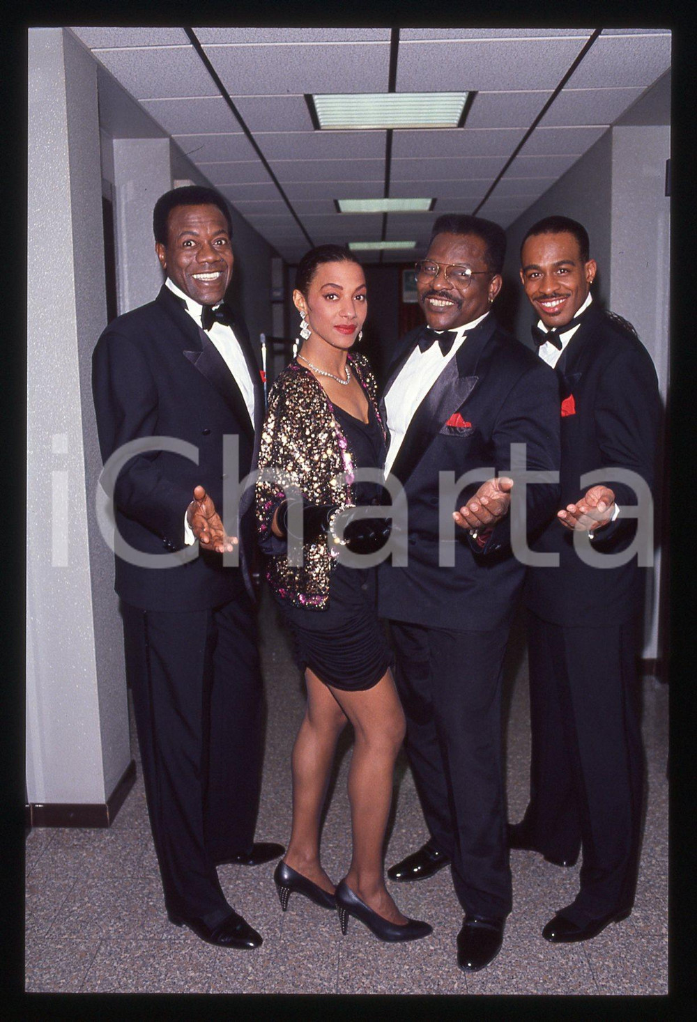 35mm vintage slide* 1991 TELEMIKE - THE PLATTERS backstage (12)