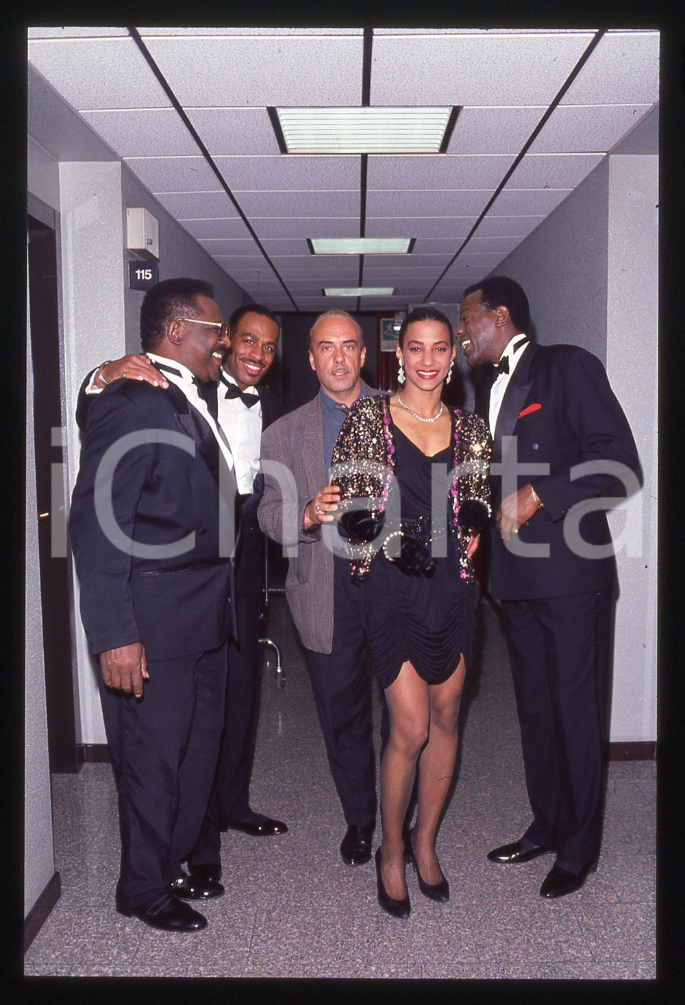 35mm vintage slide* 1991 TELEMIKE - THE PLATTERS backstage (20)