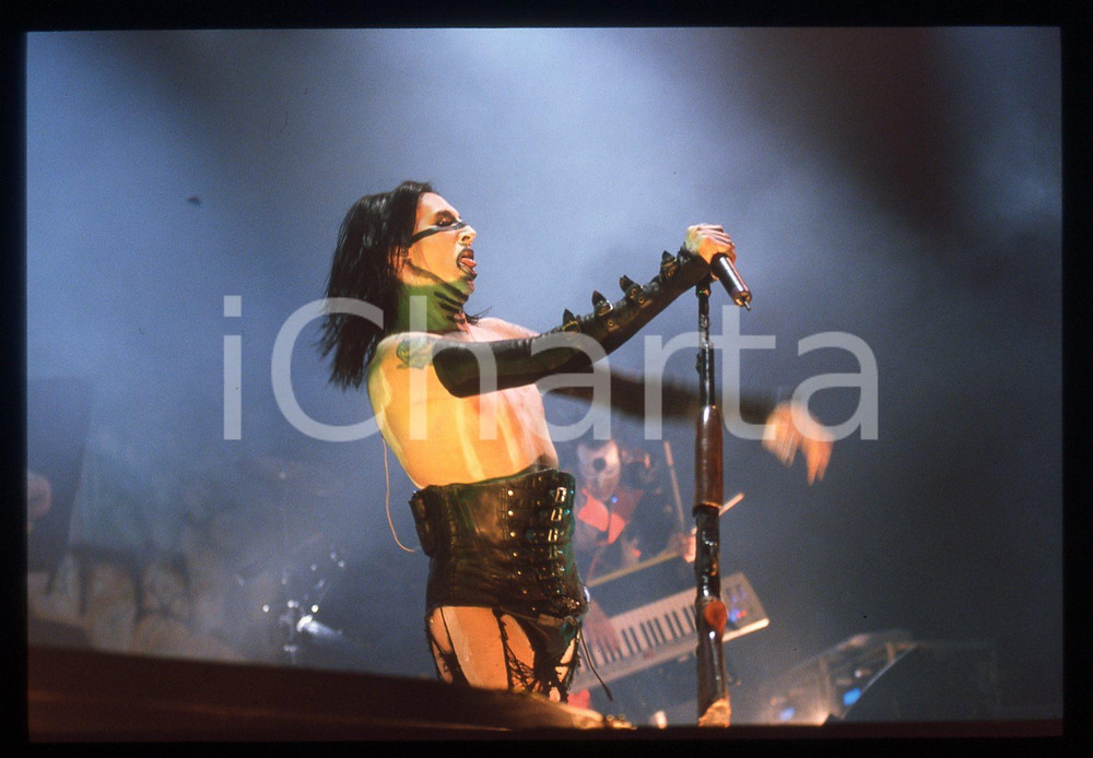 35mm vintage slide* 2001 MILANO Marilyn MANSON Guns, God and Government tour 5