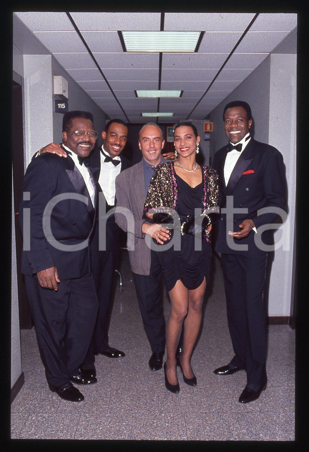35mm vintage slide* 1991 TELEMIKE - THE PLATTERS backstage (16)