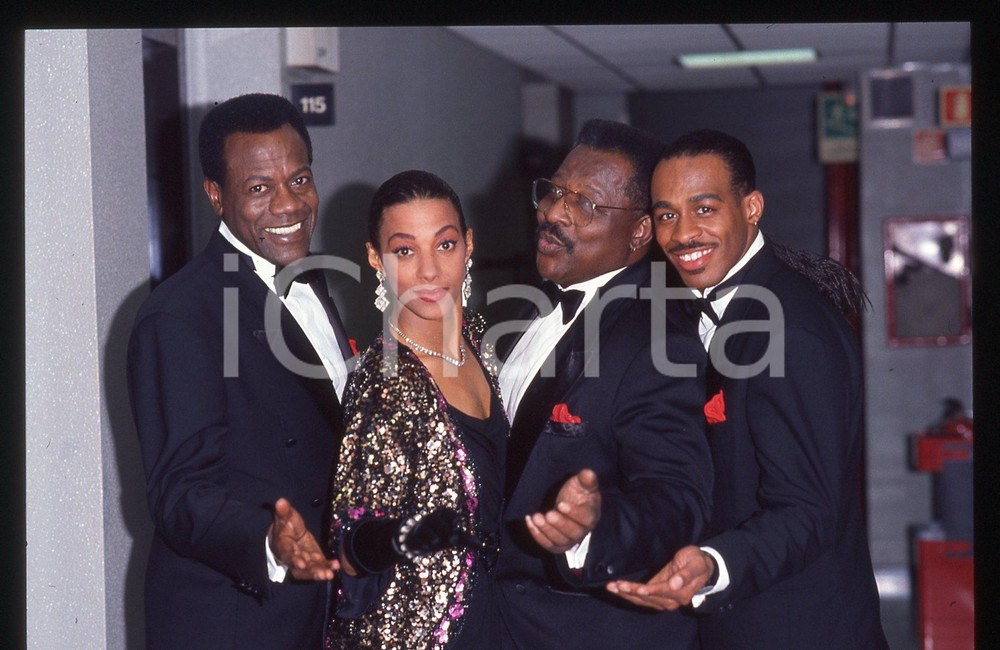 35mm vintage slide* 1991 TELEMIKE - THE PLATTERS backstage (17)