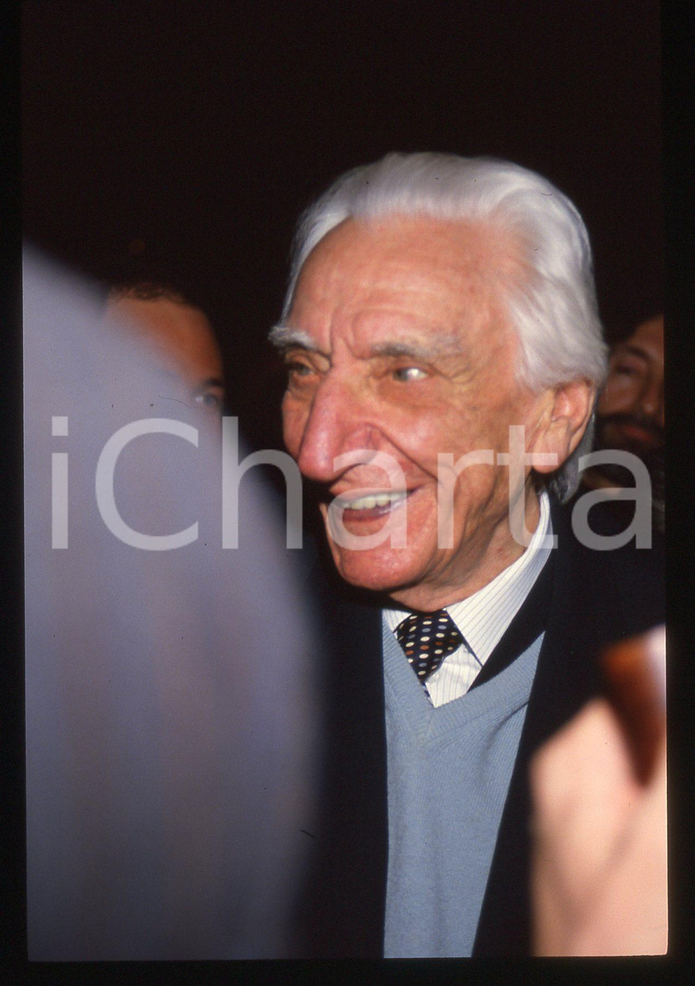 35mm vintage slide* 1985ca MILANO Cesare MUSATTI al Piccolo Teatro (10)