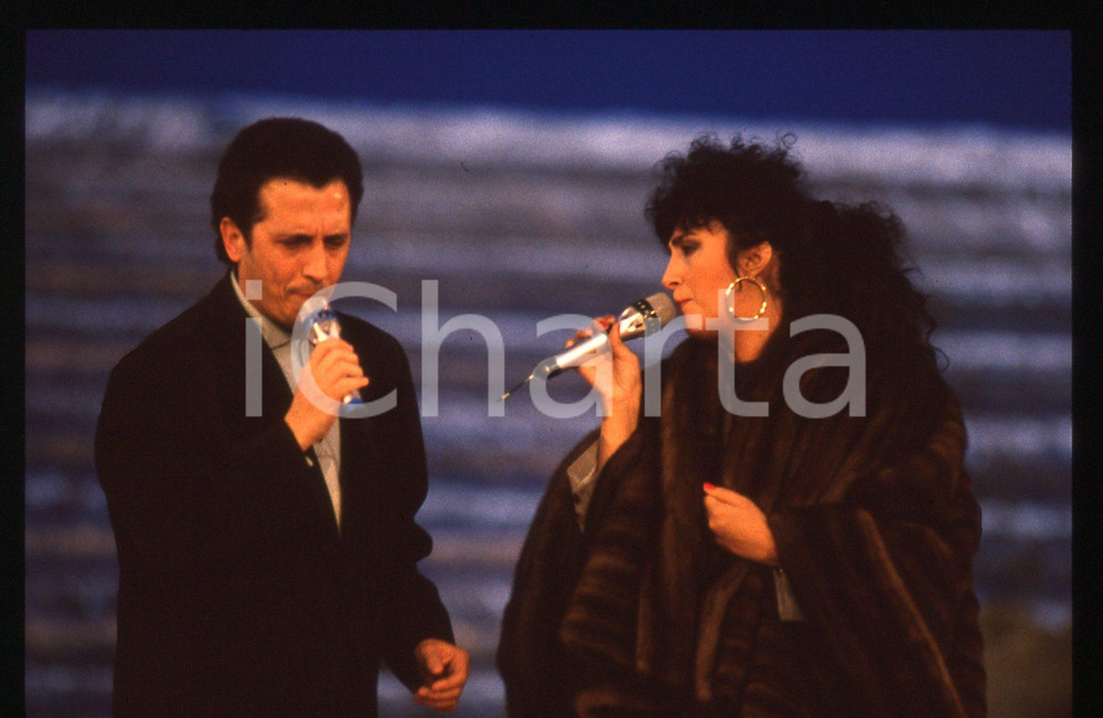 35mm vintage slide* 1990 FESTIVAL DI SANREMO Gianni e Marcella BELLA Ritratto 7