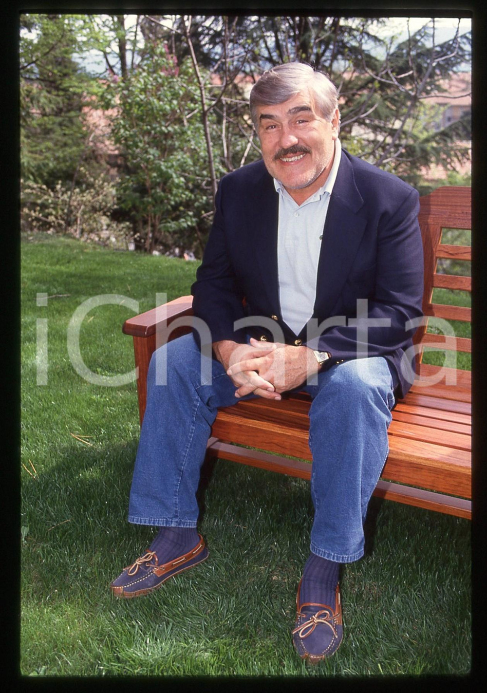 Fotografia d epoca originale 35mm vintage slide 1990 ca CINEMA Mario ADORF Ritratto dell attore 2 1