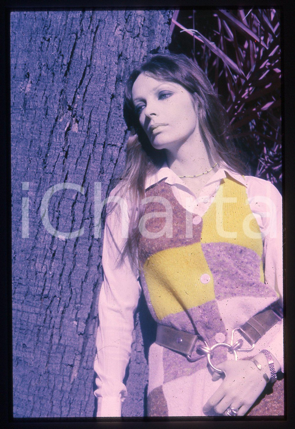 35mm vintage slide* 1975 ca MUSICA Marie LAFORÊT Ritratto della cantante (1)