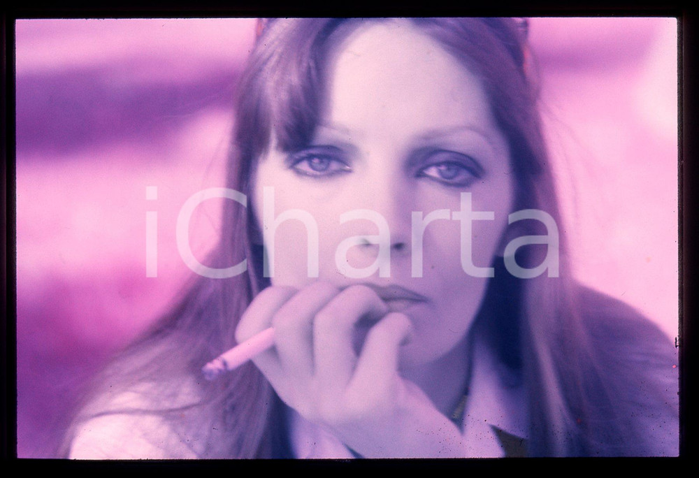 35mm vintage slide* 1975 ca MUSICA Marie LAFORÊT Ritratto della cantante (2)
