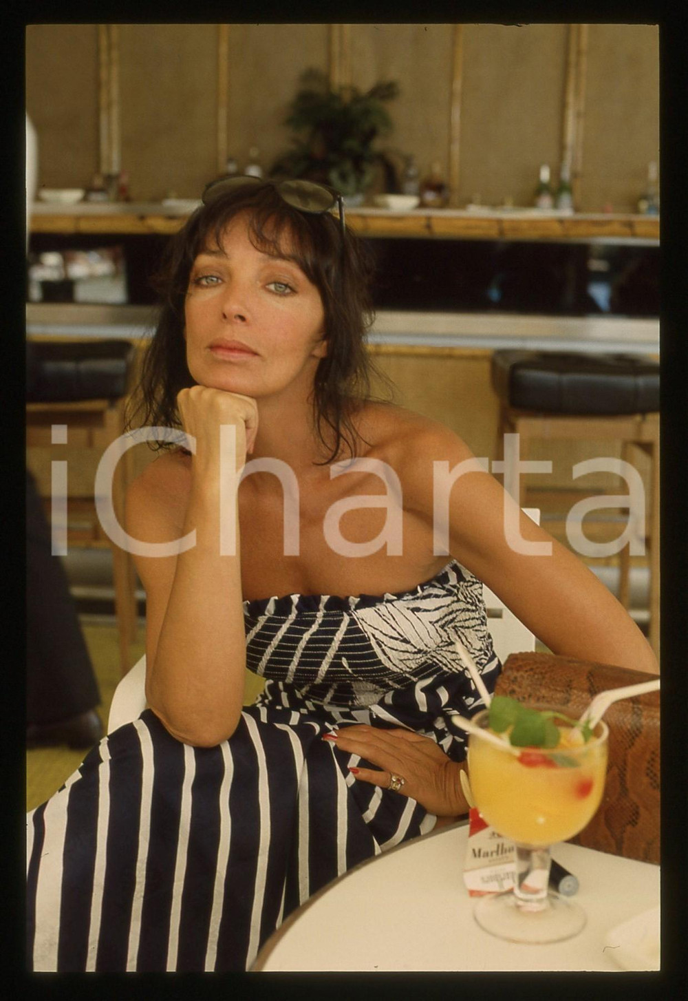 35mm vintage slide* 1990 ca LIDO DI VENEZIA - Marie LAFORÊT - Ritratto (2)