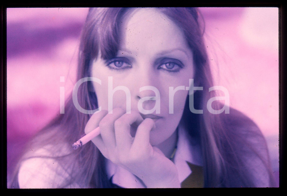 35mm vintage slide* 1975 ca MUSICA Marie LAFORÊT Ritratto della cantante (9)