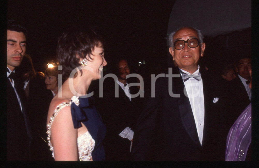 35mm vintage slide* 1990 CANNES Akira KUROSAWA al Festival del Cinema (23)
