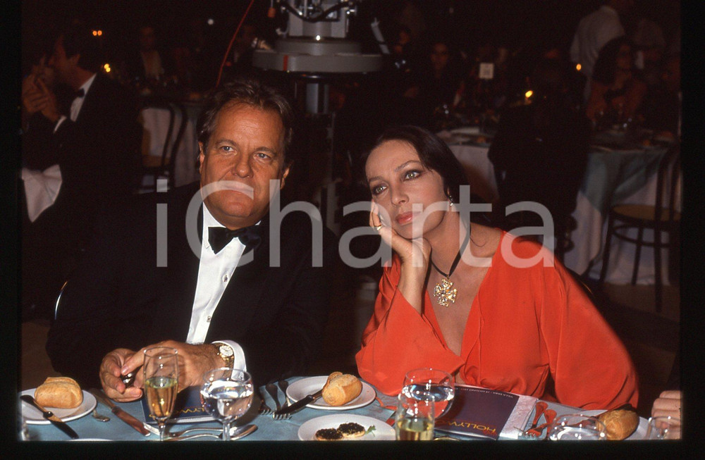 35mm vintage slide* 1992 CERNOBBIO Marie LAFORÊT Massimo GARGIA Viva Hollywood 1