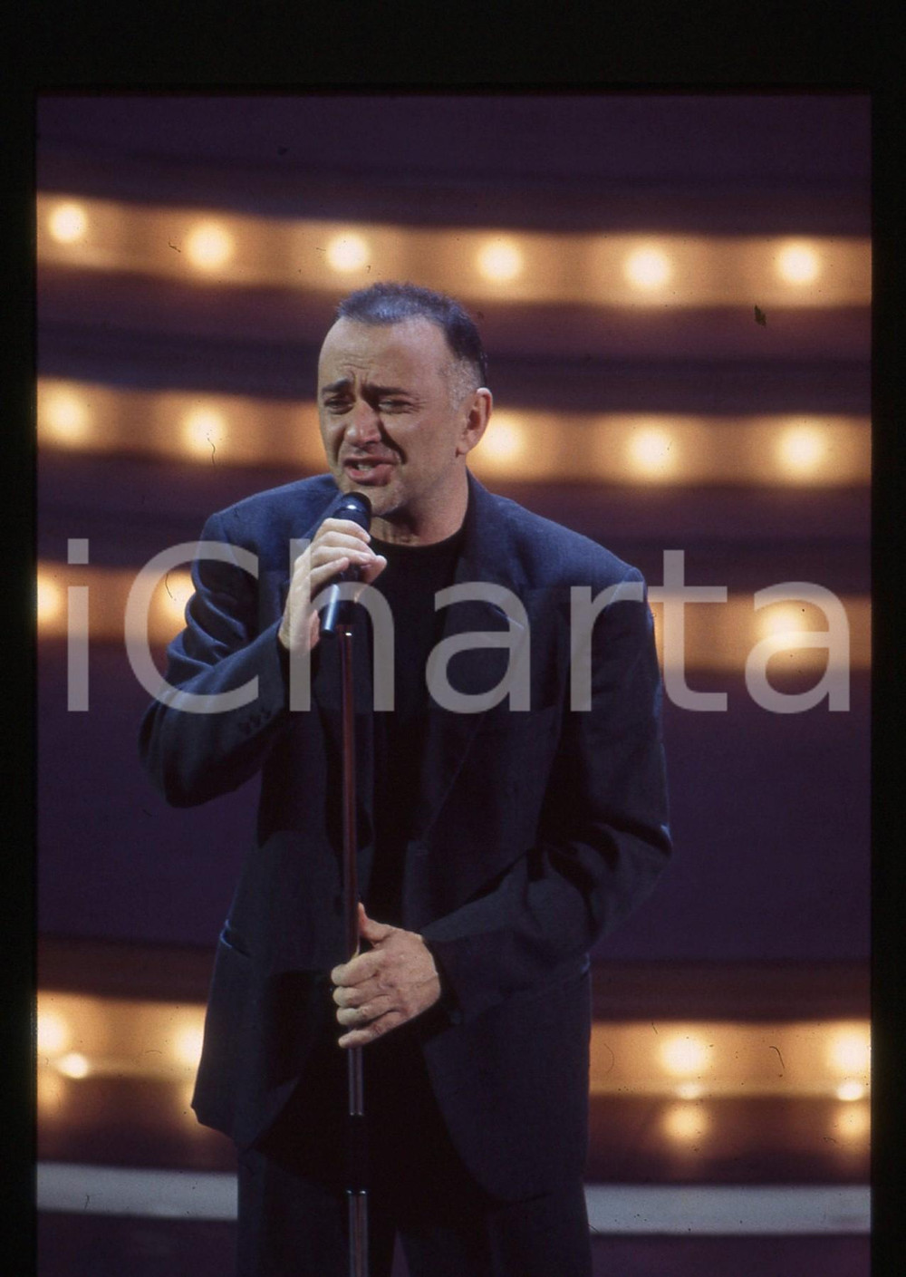 35mm vintage slide* 1995 FESTIVAL DI SANREMO Giorgio FALETTI - Ritratto (1)