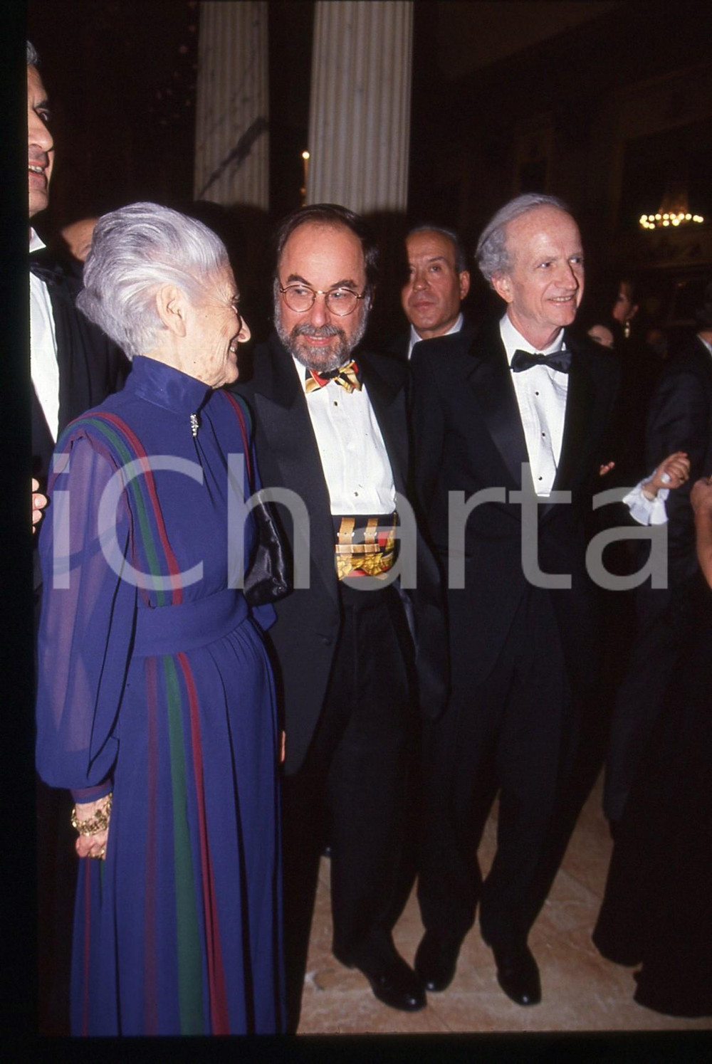 35mm vintage slide* 1993 MILANO Rita LEVI-MONTALCINI Gary BECKER alla SCALA (4)