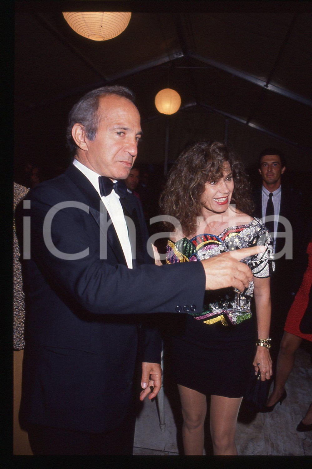 Fotografia d epoca originale 35mm vintage slide 1990 ca COMO Corinne CLERY Ben GAZZARA Viva Hollywood 2 1