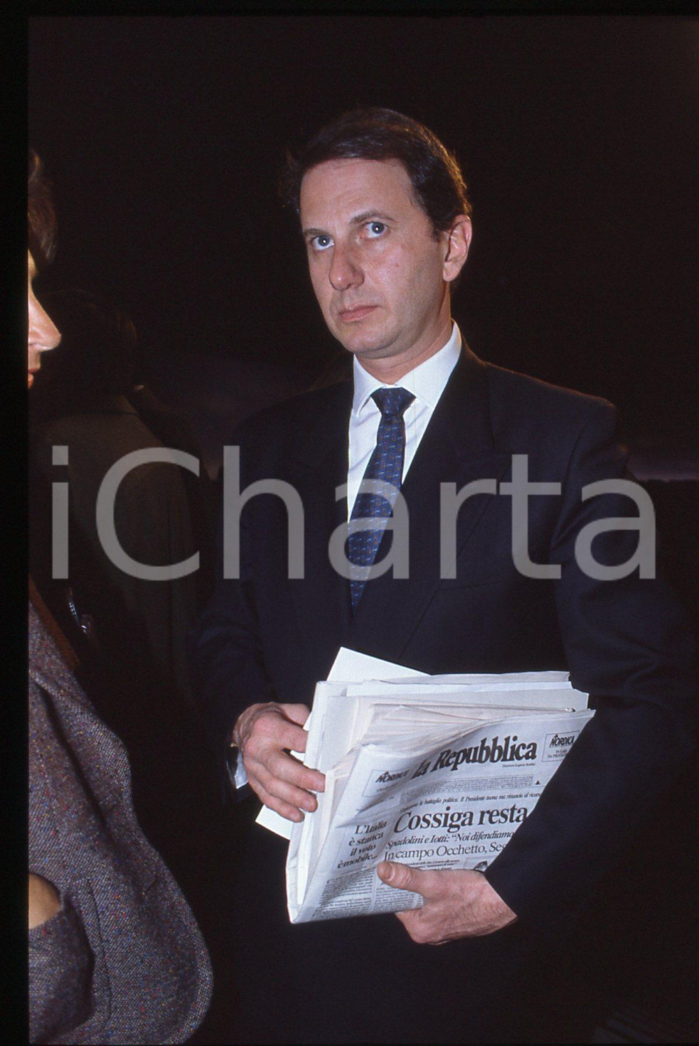 Fotografia d epoca originale 35mm vintage slide 1992 ITALIA Carlo Andrea BOLLINO Ritratto del professore 1 1