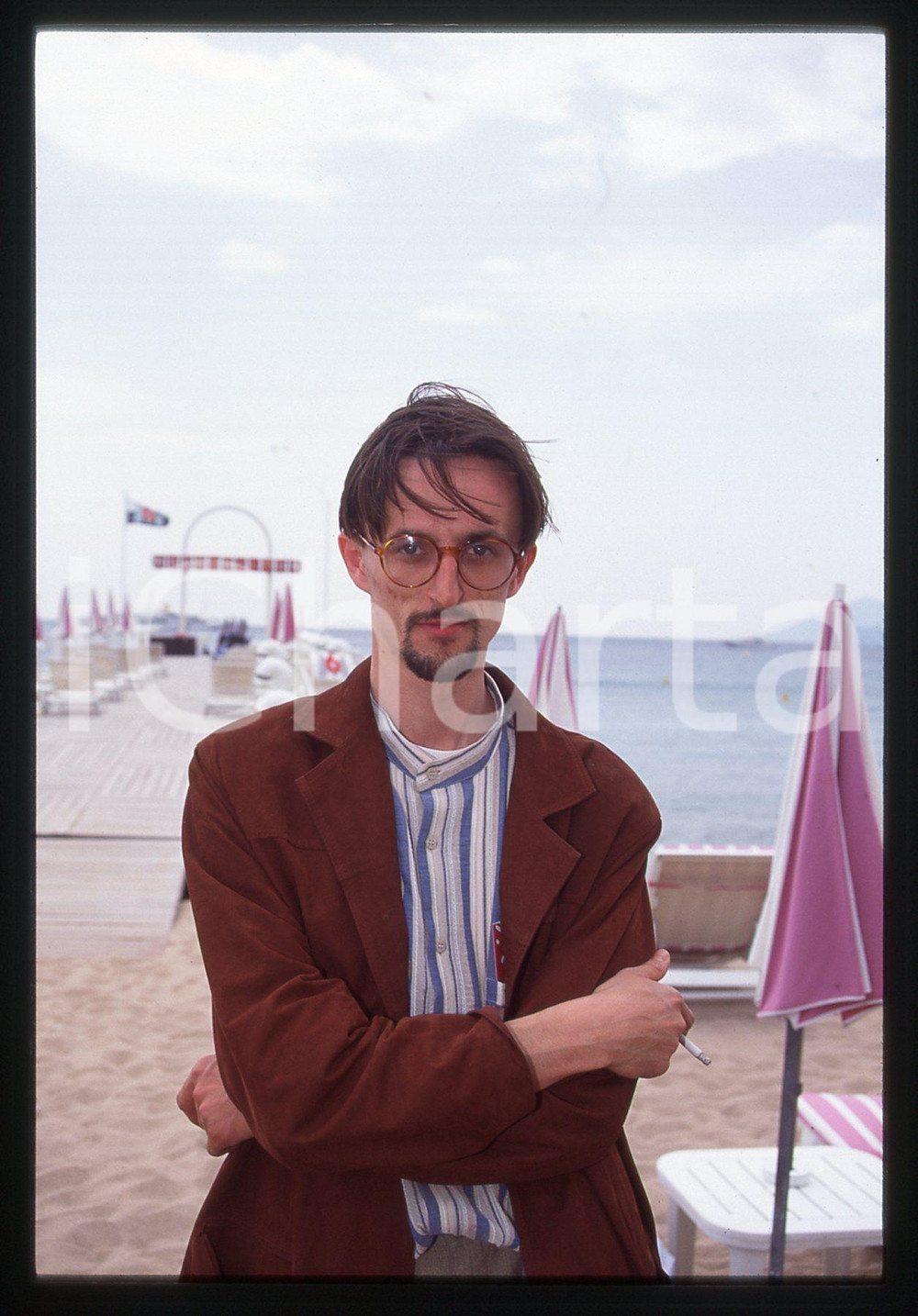 Fotografia d epoca originale 35mm vintage slide 1995 CANNES Gianni ZANASI Ritratto del regista 2 1