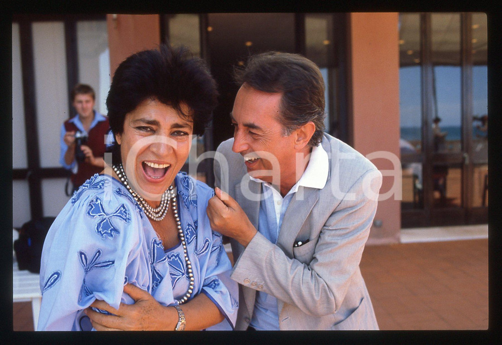 Fotografia d epoca originale 35mm vintage slide 1983 VENEZIA Maurizio SCAPARRO Irene PAPAS  Ritratto 2 1