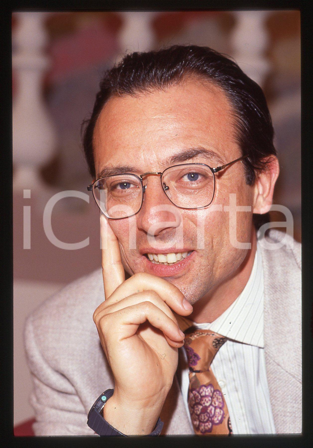 35mm vintage slide* 1990 ca CINEMA Mattia SBRAGIA Ritratto dell'attore (13)