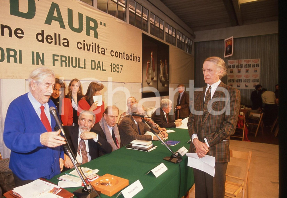 35mm vintage slide* 1989 PERCOTO Mario SOLDATI Mario RIGONI STERN al "NONINO" 2 