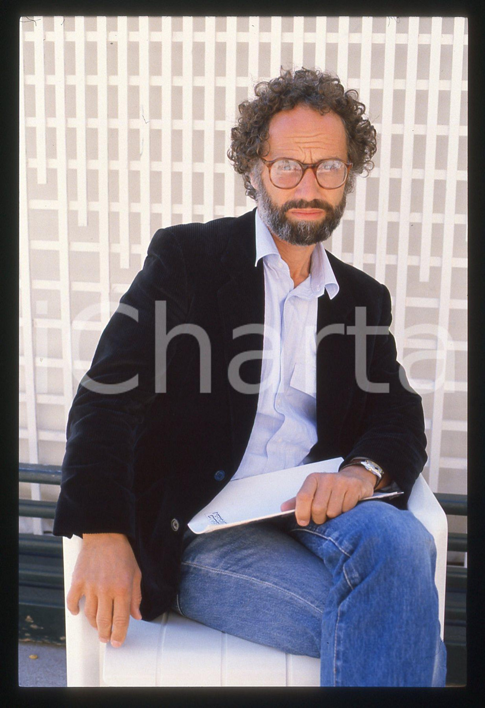35mm vintage slide* 1986 VENEZIA Markus IMHOOF - Ritratto del regista (4)