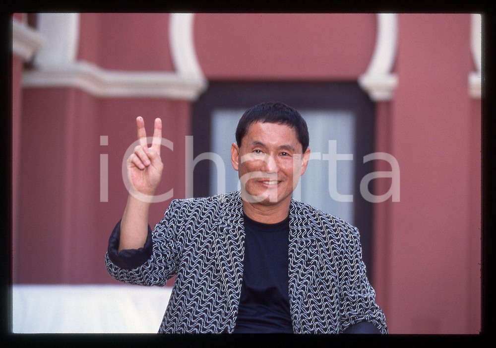 35mm vintage slide* 1997 MOSTRA DI VENEZIA Takeshi KITANO Ritratto regista (24)