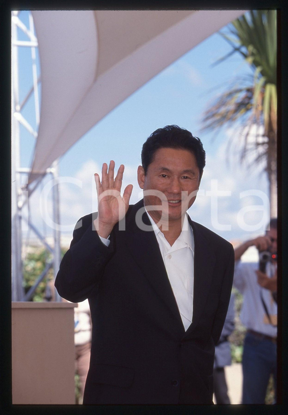 35mm vintage slide* 1999 FESTIVAL DI CANNES Takeshi KITANO Ritratto regista (1)