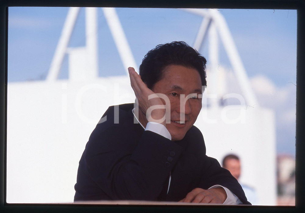 35mm vintage slide* 1999 FESTIVAL DI CANNES Takeshi KITANO Ritratto regista (3)