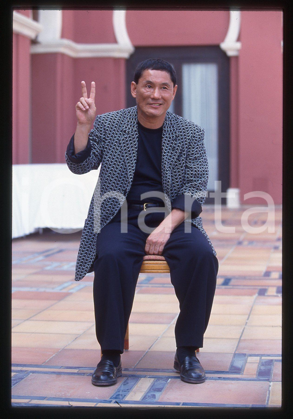 35mm vintage slide* 1997 MOSTRA DI VENEZIA Takeshi KITANO Ritratto regista (30)