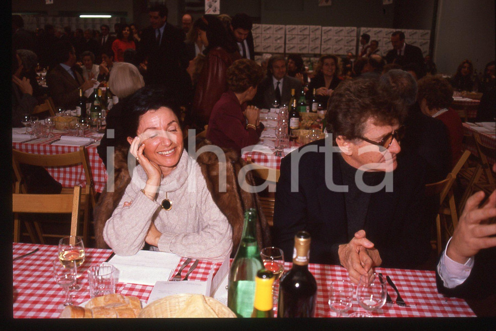 35mm vintage slide* 1990 ca PERCOTO Ermanno OLMI Loredana DETTO *Premio NONINO 5