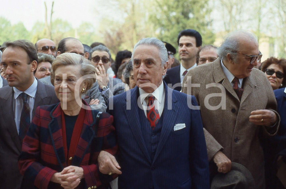 35mm vintage slide* 1988 REGGIOLO Federico FELLINI Giulietta MASINA Nino ZA (1)