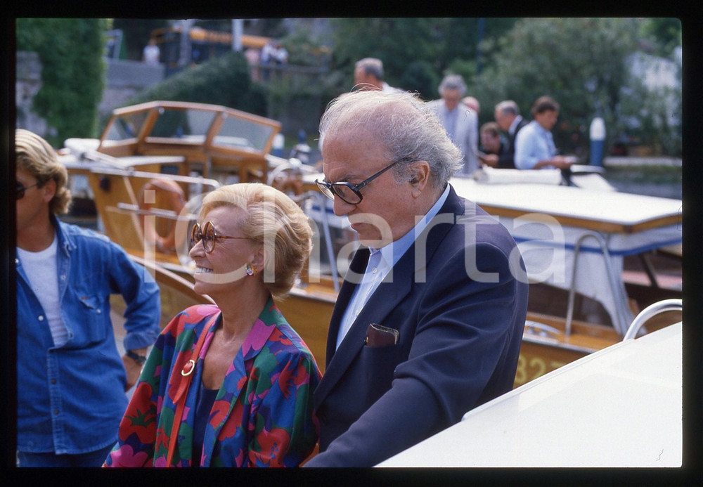 35mm vintage slide* 1983 VENEZIA Federico FELLINI Giulietta MASINA *Ritratto (5)