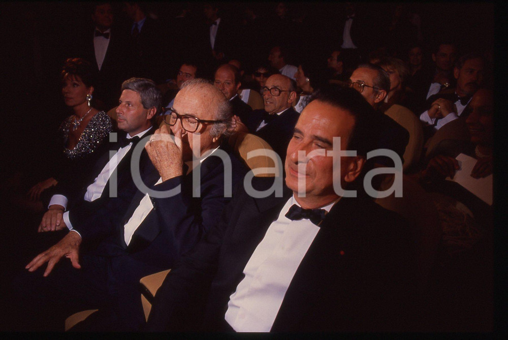 Fotografia d epoca originale 35mm vintage slide 1990 MOSTRA DI VENEZIA Federico FELLINI Ritratto regista 2 1