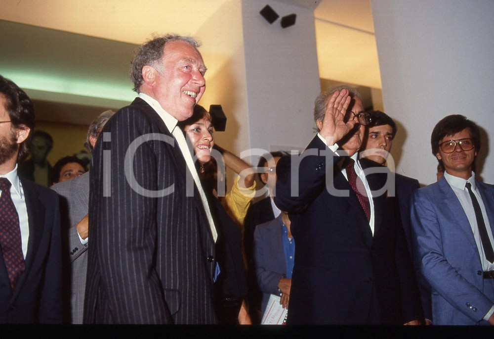 Fotografia d epoca originale 35mm vintage slide 1983 VENEZIA Federico FELLINI Freddie JONES  Ritratto 4 1