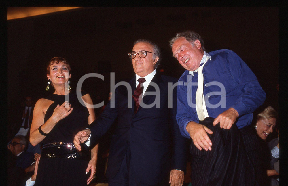 35mm vintage slide* 1983 VENEZIA Federico FELLINI Barbara JEFFORD - Ritratto (2)