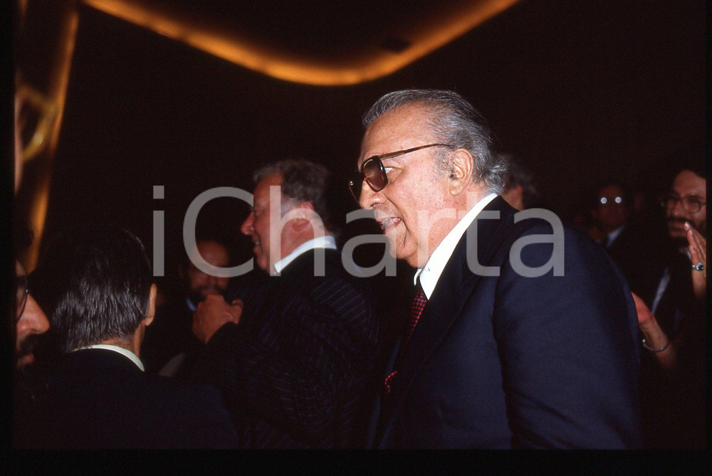 Fotografia d epoca originale 35mm vintage slide 1983 VENEZIA Federico FELLINI Freddie JONES  Ritratto 2 1
